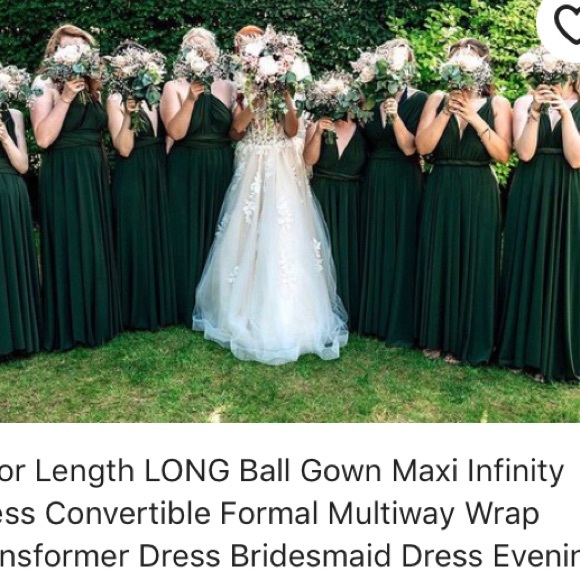 forest green infinity dress